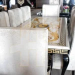 FH-5956 Dining Table With 8 Chairs