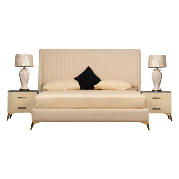 Evelyn Bed with Side Tables