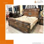 FH-7189 Walnut or Sheesham Matrix Bed Set